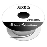 19 x 0.3 White 50m Reel
