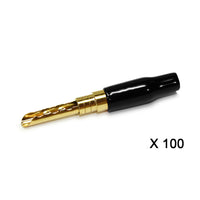 Gold Plated Z Plug Pack Of 100 Black