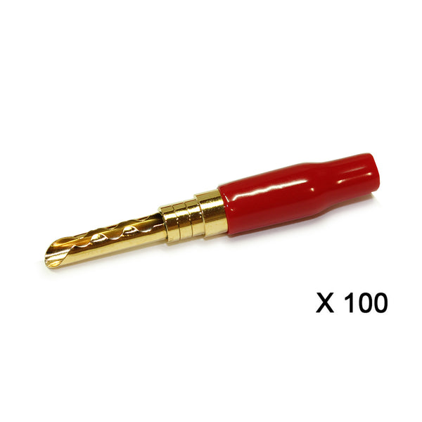 Gold Plated Z Plug Pack Of 100 Red